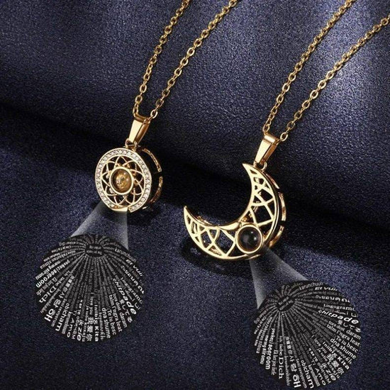 Collar Sol y Luna PROYECCION Pareja