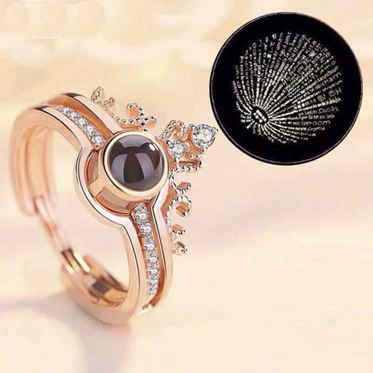 Anillo Te amo 100 idiomas +CajaRegalo