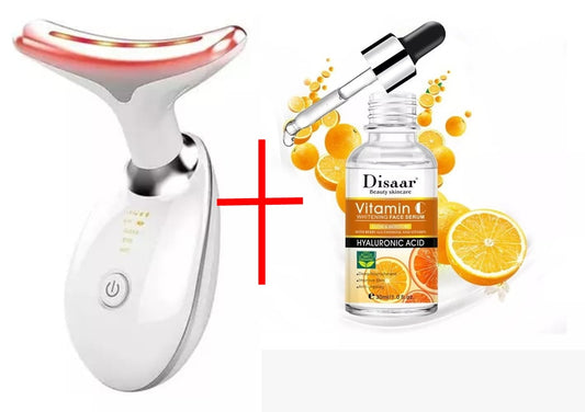 SerumFacial + Masajedor facialCON LUZLED